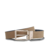 Cinturón Vegano Reversible para Hombre Tarrés Beige/Azul