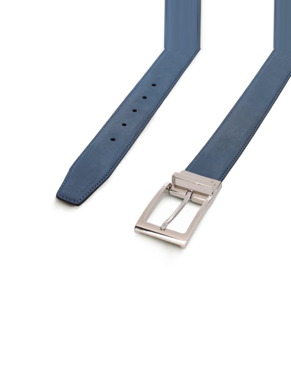 Cinturón Vegano Reversible para Hombre Tarrés Beige/Azul