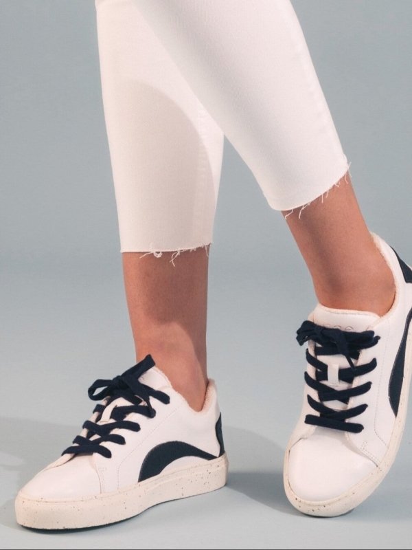 Zapatillas Veganas de Piñatex® y AppleSkin® Berlin Azul