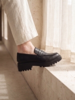 Mocasines Veganos para Mujer Brenda Negro