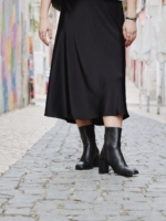 Botines Veganos de AppleSkin® para Mujer Circe Negro