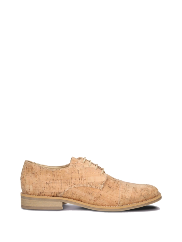 Zapatos Derby Veganos de Corcho para Hombre Edu Marrón