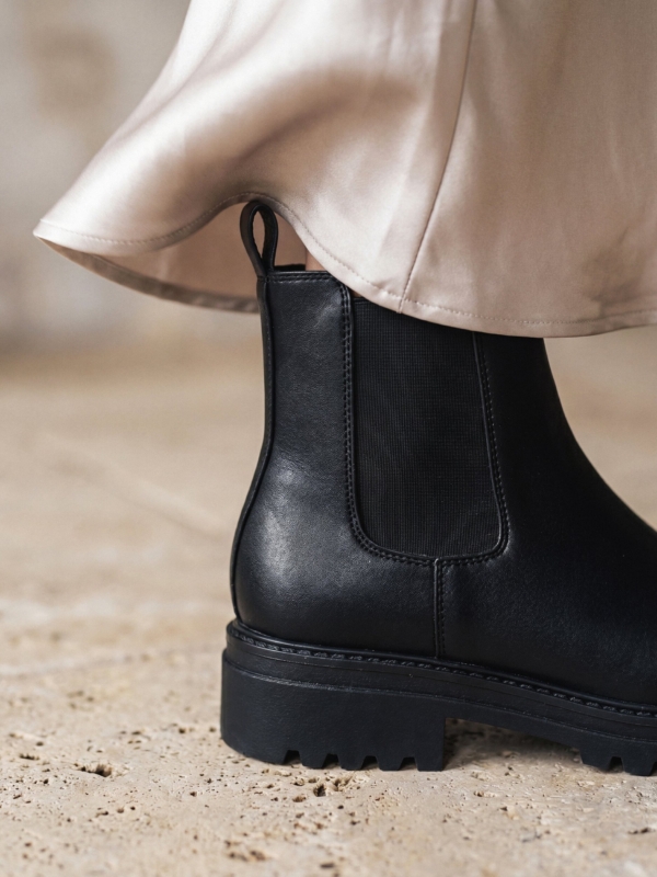 Botines Chelsea Veganos para Mujer Evie Negro
