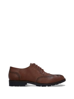 Zapatos Derby Brogue Veganos para Hombre Gael Marrón