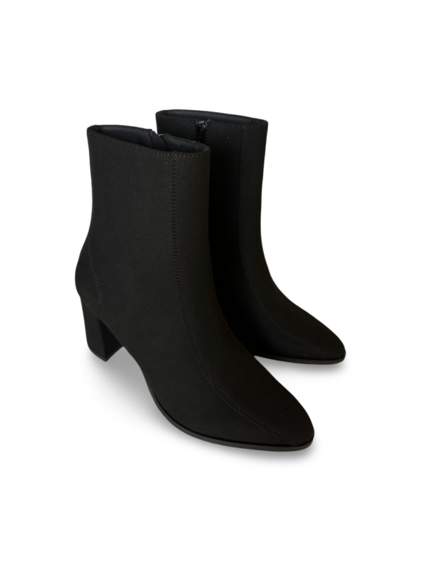 Botines Veganos de Tacón para Mujer Hina Negro