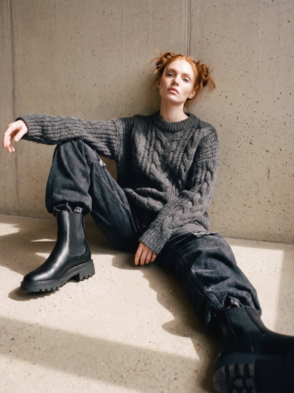 Botines Chelsea Veganos para Mujer Kimber Negro