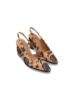 Sandalias Veganas de Tacón de Corcho para Mujer Lilou Marrón