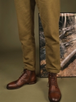 Botines Veganos con Cordones para Hombre Lore Marrón