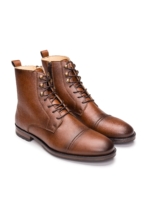 Botines Veganos con Cordones para Hombre Lore Marrón