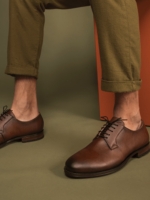 Zapatos Derby Veganos para Hombre Mikel Marrón