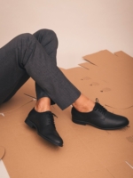 Zapatos Derby Veganos para Hombre Quinn Negro