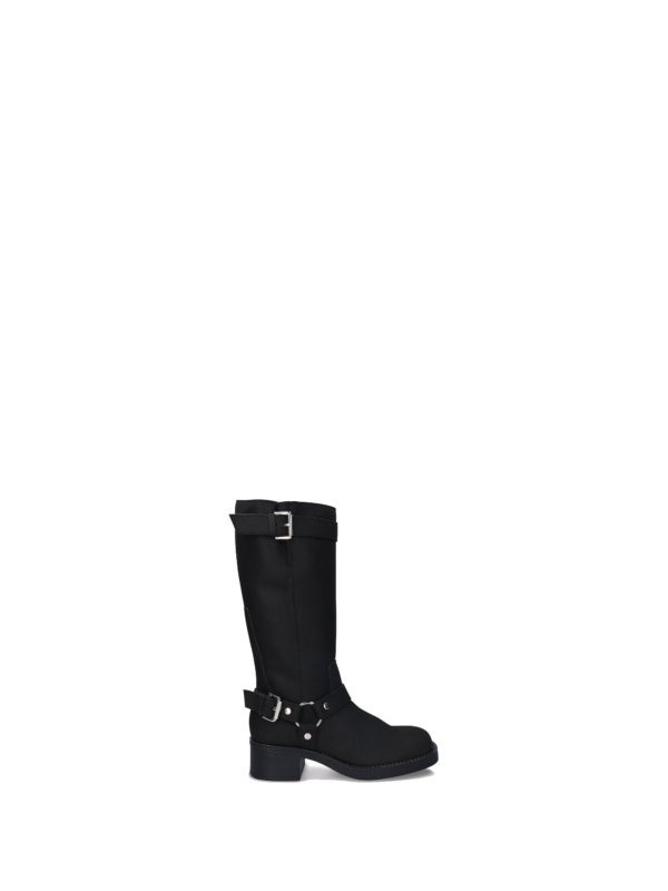 Botas Veganas Estilo Motociclista para Mujer Ruby Negro