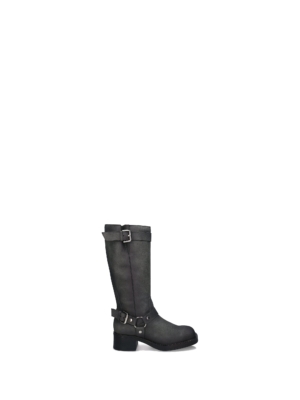 Botas Veganas Estilo Motociclista para Mujer Ruby Gris