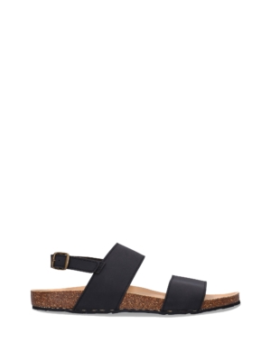Sandalias Veganas con Suela de Neumático Reciclado Savai Negro