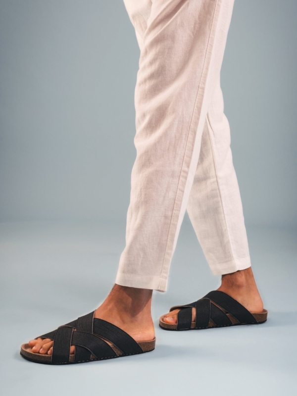 Sandalias Veganas de Piñatex® Tanna Negro