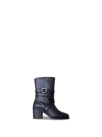 Botas Veganas de Caña Media con Tacón para Mujer Tulai Negro
