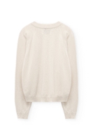 Cárdigan botones de lana cachemir beige