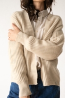 Cárdigan de cachemir beige