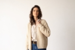 Cárdigan de cachemir beige