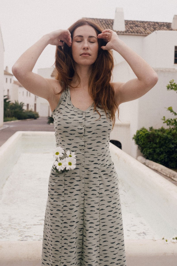 Vestido Eva Reflejos Verde