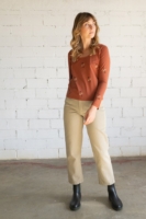 Camiseta Gaia basic rojo marte crepúsculo