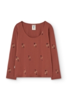 Camiseta Gaia basic rojo marte crepúsculo