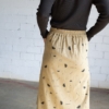 Falda midi Galia beige lluvia sideral