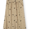 Falda midi Galia beige lluvia sideral