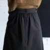Falda midi Galia negro eclipse