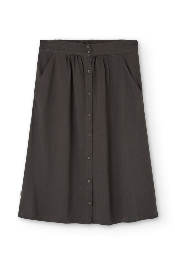 Falda midi Galia negro eclipse