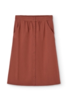 Falda midi Galia rojo marte