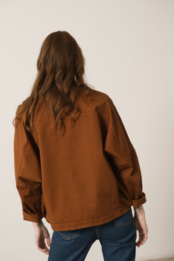 Chaqueta Henny Algodón Orgánico Teja