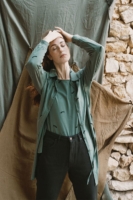 Vestido Camisero Janire Trazos Verde