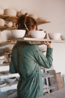Vestido Camisero Janire Trazos Verde
