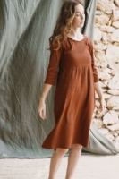 Vestido Imperio Julia Granate Ágata