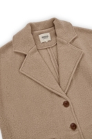 Abrigo largo 100% lana merino beige