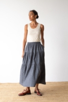 Top acanalado lana merino beige