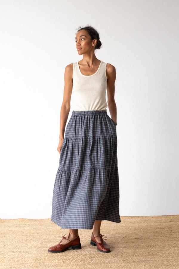 Top acanalado lana merino beige