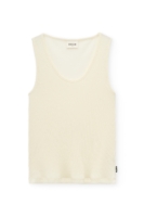 Top acanalado lana merino beige