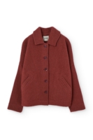 Chaqueta corta 100% lana merino rojo