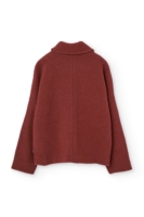 Chaqueta corta 100% lana merino rojo