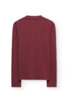 Top cuello cisne lana merino granate
