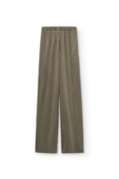 Pantalón ancho de lana merino verde salvia