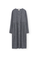 Vestido midi de algodón orgánico azul arándano