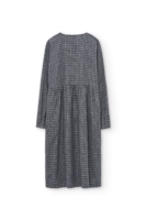 Vestido midi de algodón orgánico azul arándano