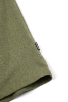 Vestido midi de algodón orgánico verde oliva