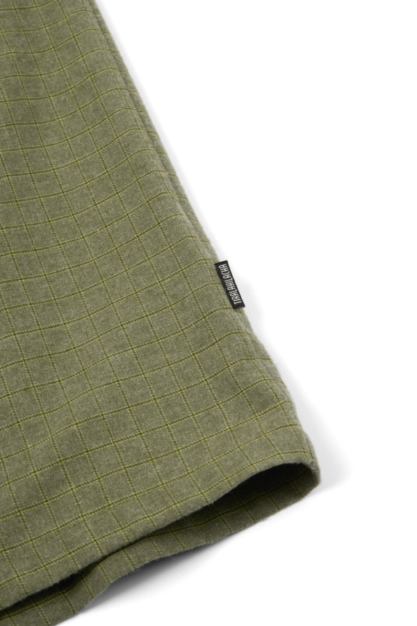Vestido midi de algodón orgánico verde oliva
