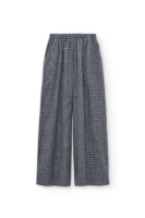 Pantalón ancho de algodón orgánico azul arándano