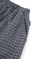 Pantalón ancho de algodón orgánico azul arándano