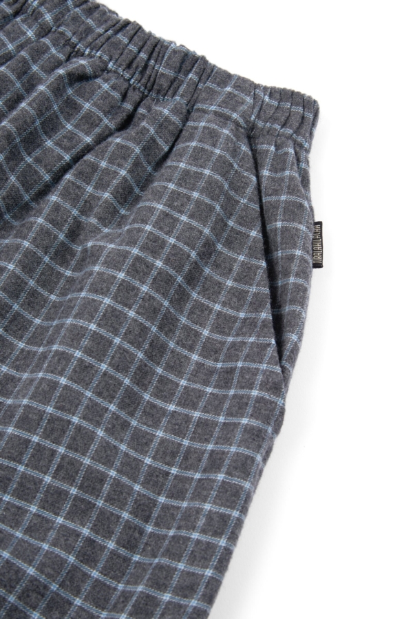 Pantalón ancho de algodón orgánico azul arándano